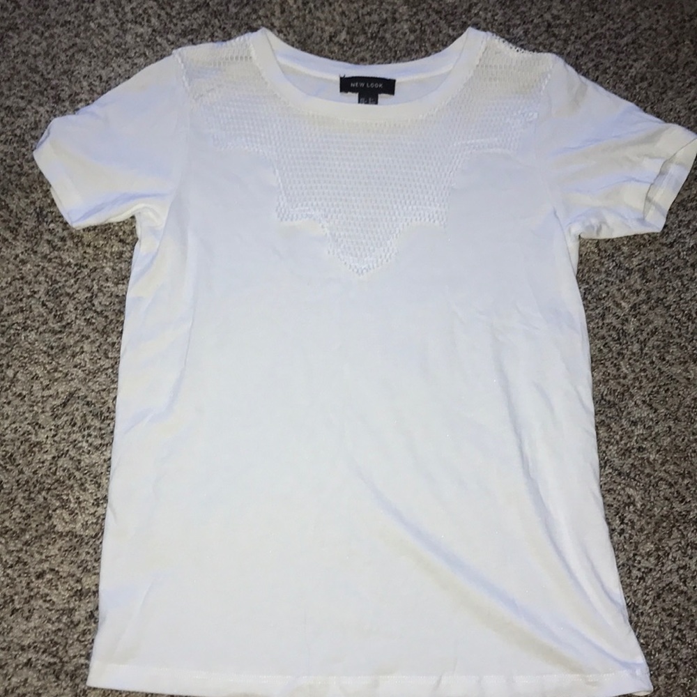 T-shirt with lace detailing